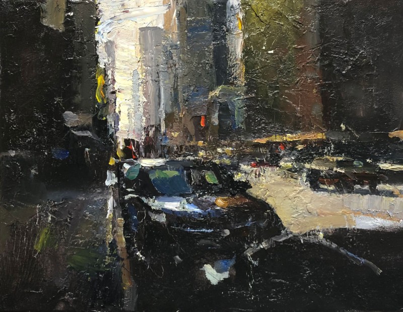"Manhattan" 11x14in. oil on canvas. Available