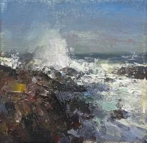 "Santa Cruz" 6x6in. oil on linen. Available