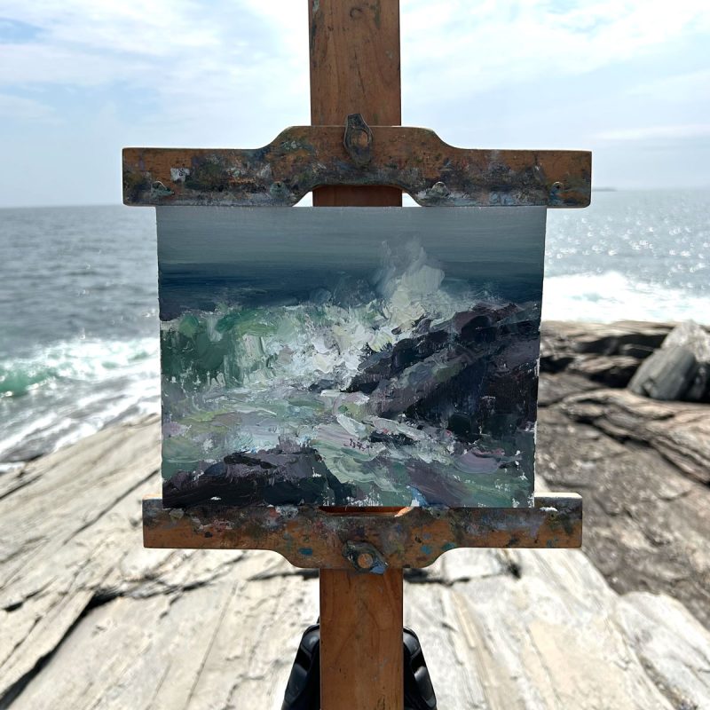 "Crashing Wave at Two Lights" - Image 2